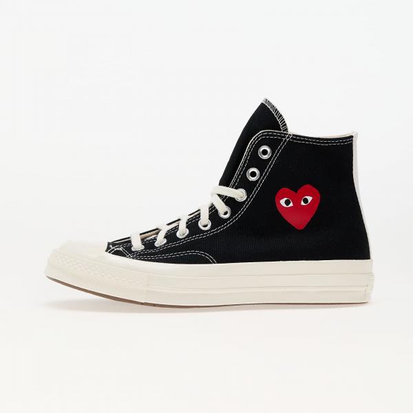 Tenisky Converse x Comme des Garçons PLAY Chuck 70 Hi Black/ Red/ Egret EUR 36.5