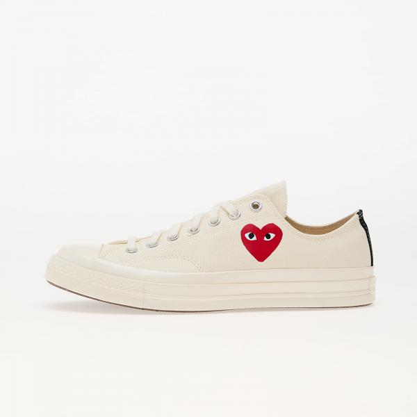 Tenisky Converse x Comme des Garçons PLAY Chuck 70 OX Milk/ Black/ Red EUR 46.5