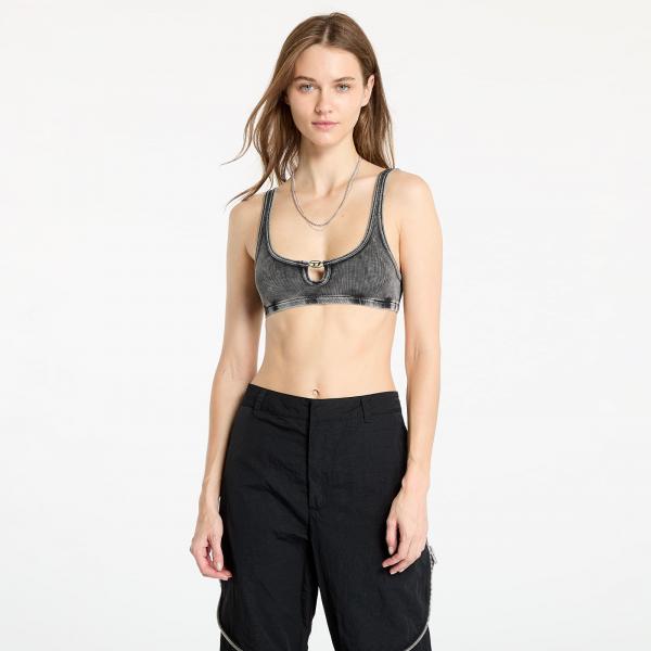 Podprsenka Diesel Ufsb-Oval-D-Rib-Bralette Bra Faded Black M
