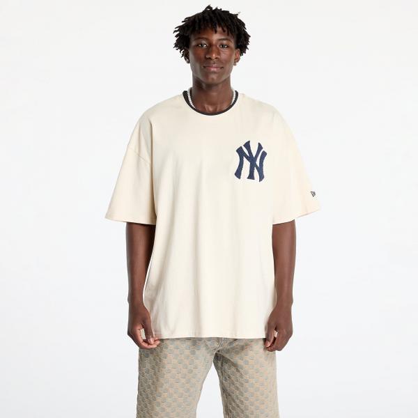 Tričko New Era New York Yankees World Series Drop Shoulder T-Shirt UNISEX Light Cream/ Navy S