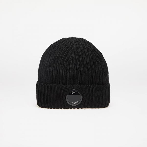 Čepice C.P. Company Knit Cap Black Universal