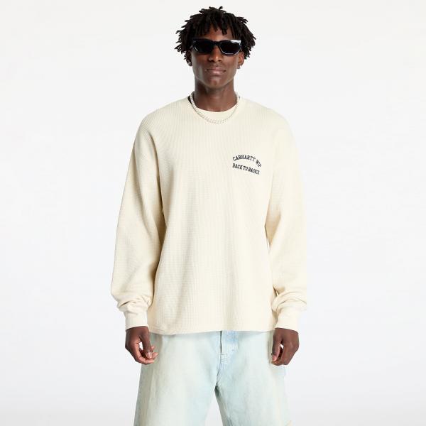 Tričko Carhartt WIP Basics Script Long Sleeve Tee UNISEX Natural/ Black XS