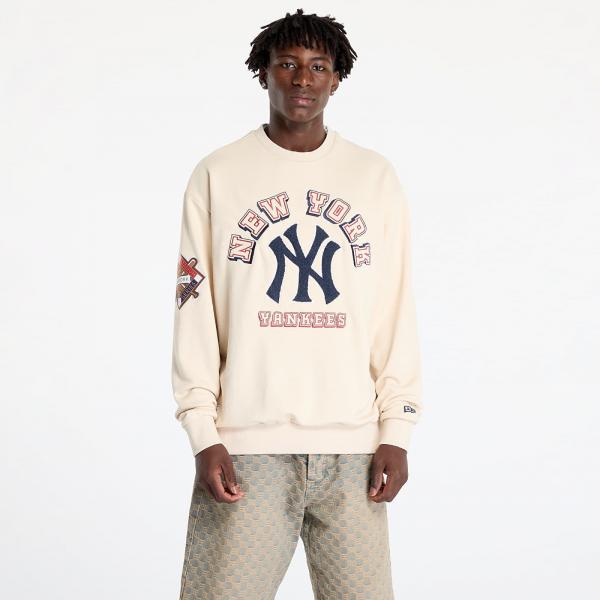 Mikina New Era New York Yankees MLB World Series Oversized Crewneck Sweatshirt UNISEX Light Cream/ Navy S
