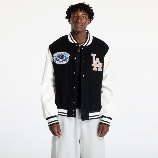 Bunda New Era Los Angeles Dodgers MLB Patch Varsity Jacket UNISEX Black/ White S