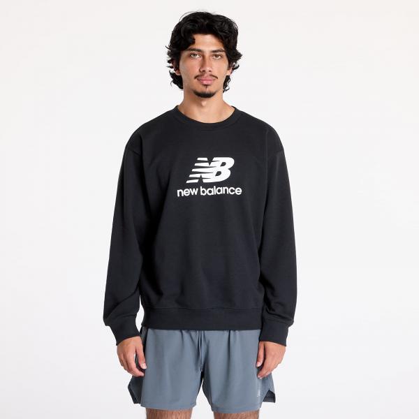 Mikina New Balance Sport Essentials French Terry Logo Crew Sweatshirt Black S