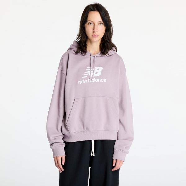 Mikina New Balance Sport Essentials French Terry Logo Hoodie Ice Wine L
