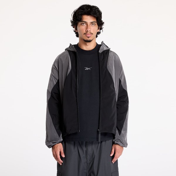 Bunda Reebok Running Hooded Jacket Black/ Misty Grey XXL