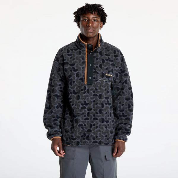 Mikina Columbia Helvetia™ II Printed Half Snap Fleece Pullover Black Retroscap L