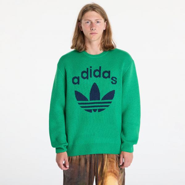 Svetr adidas Knit Crewneck Green/ Night Indigo XL