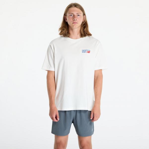 Tričko New Balance Athletics Premium Logo T-Shirt Sea Salt XL