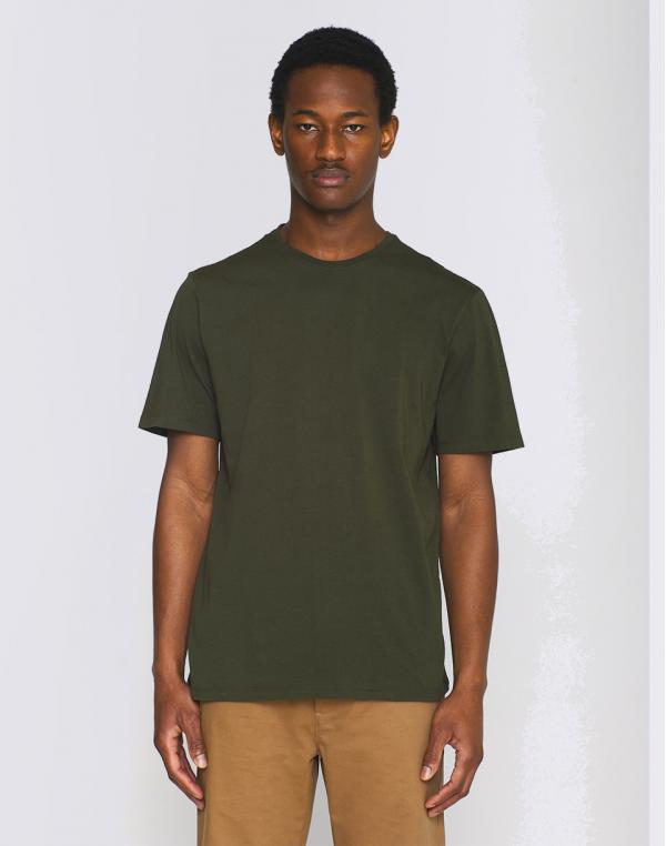 Tričko Knowledge Cotton Agnar Basic T-Shirt 1090 Forrest Night