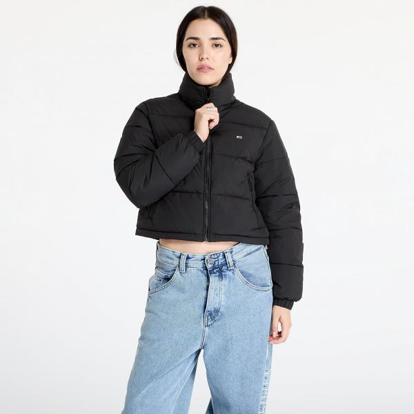 Bunda Tommy Jeans Crop Essential Puffer Jacket Black L