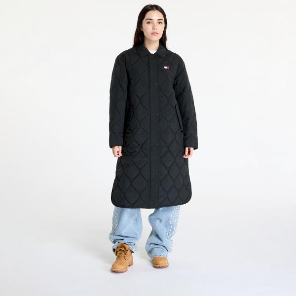 Bunda Tommy Jeans Onion Quilt Coat Jacket Black S