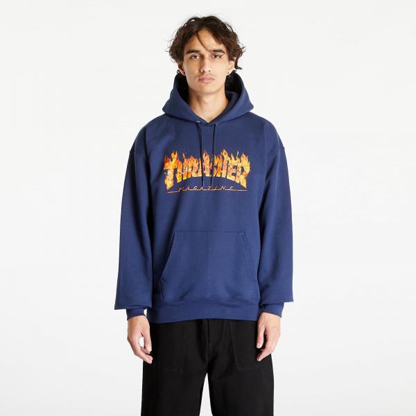 Mikina Thrasher Inferno Hood Navy Blue M