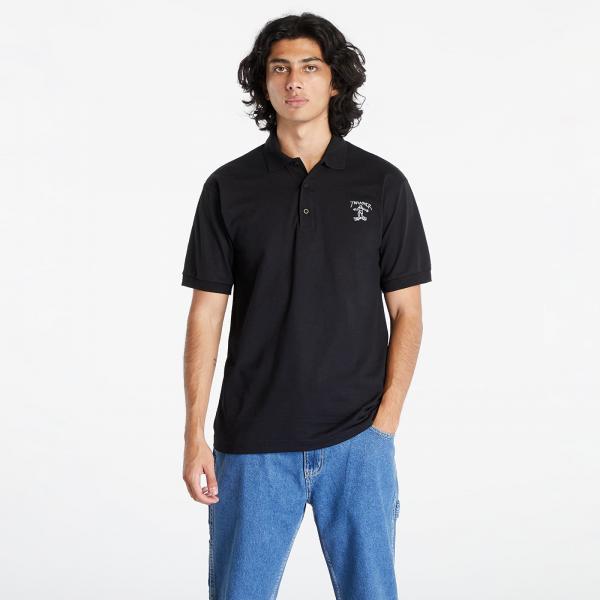 Tričko Thrasher Mini Gonz Embroidered Polo Tee Black S