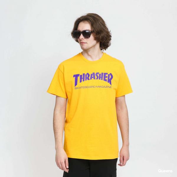 Tričko Thrasher Skate Mag Tee Yellow S