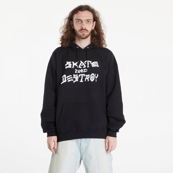 Mikina Thrasher Skate And Destroy Hood Black S