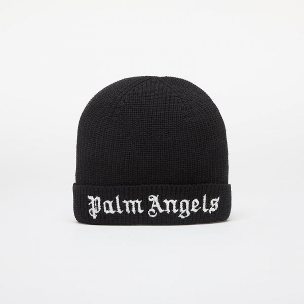Palm Angels Kids Logo Knit Beanie Black/ White II