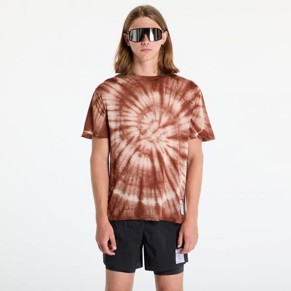 Tričko Satisfy CloudMerino T-Shirt UNISEX Tie-Dye Pine M