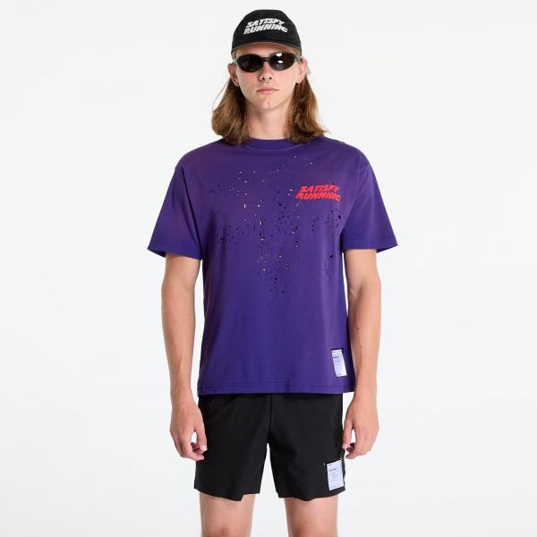 Tričko Satisfy MothTech T-Shirt UNISEX Sun Bleached Acid Purple S