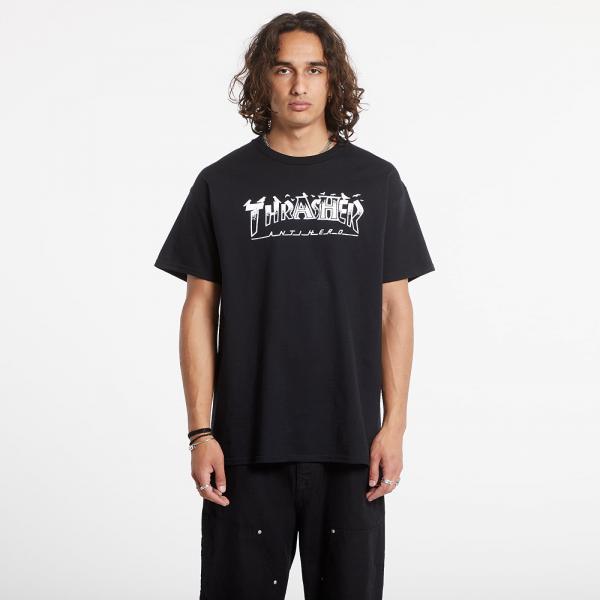 Tričko Thrasher T-Shirt Pigeon Mag Black M