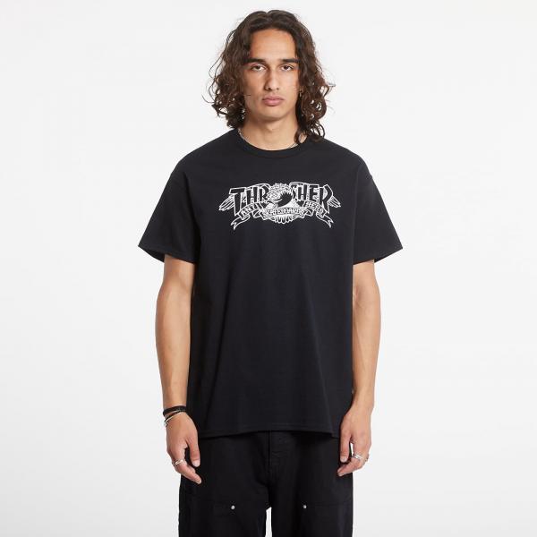 Tričko Thrasher T-Shirt Mag Banner Black M