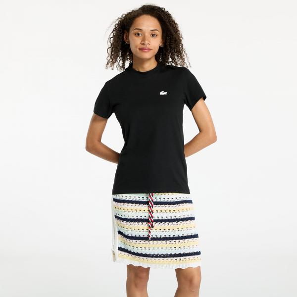 Tričko LACOSTE Tee-Shirt &Turtle Neck Black 38