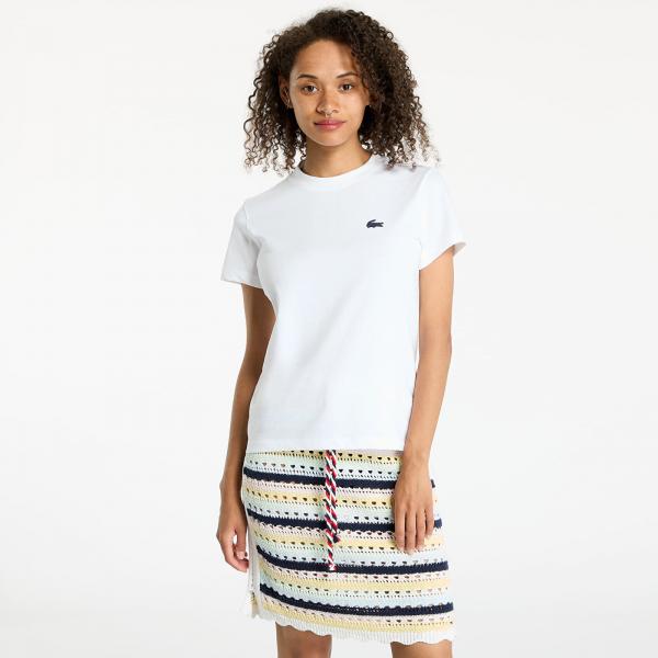 Tričko LACOSTE Tee-Shirt &Turtle Neck White 38