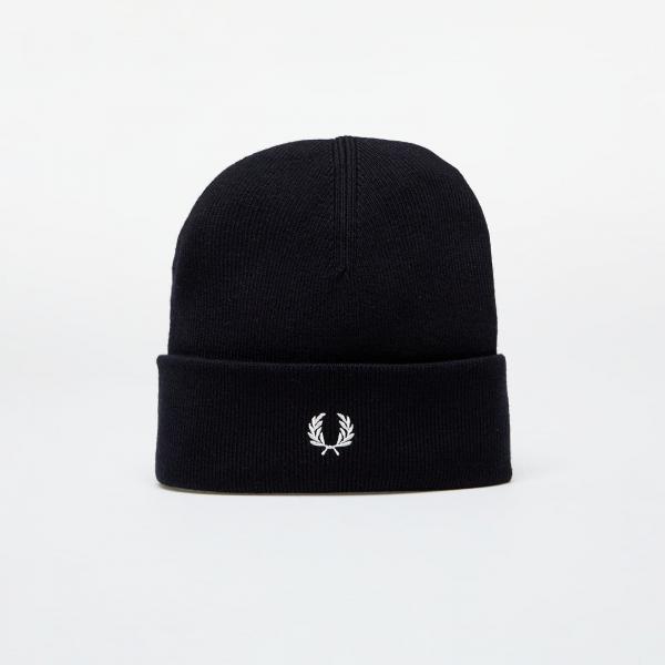 Čepice FRED PERRY Classic Beanie Navy/ Snow White Universal