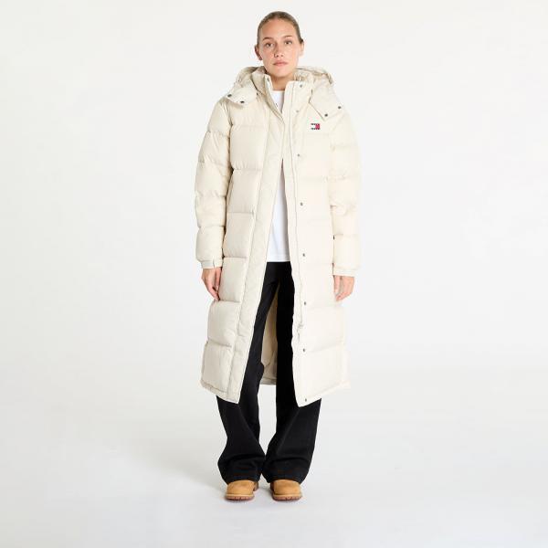 Bunda Tommy Jeans Alaska Long Puffer Jacket Beige L