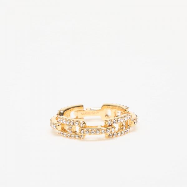 Ambush Pave A Chain Ring Gold/ No Color XL