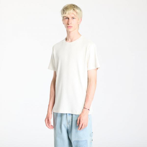 Tričko Calvin Klein Jeans Linear Quilted Tee Ivory XL