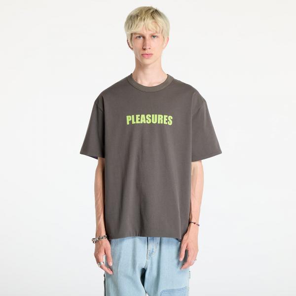 Tričko PLEASURES Legal Reversible Heavyweight T-Shirt Charcoal/ Purple M