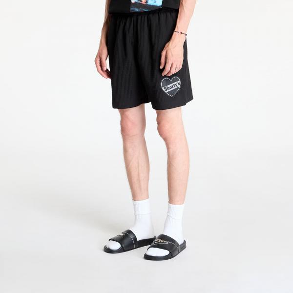 Šortky PLEASURES Heart Sport Shorts Black L