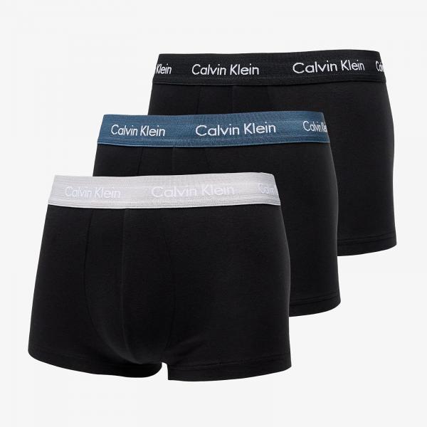 Boxerky Calvin Klein Cotton Stretch Low Rise Trunk 3-Pack Black S