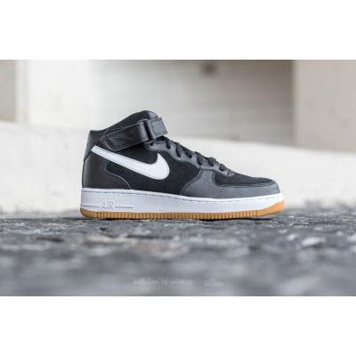 Nike Air Force 1 Mid ´07 Black/ White-Gum Medium Brown