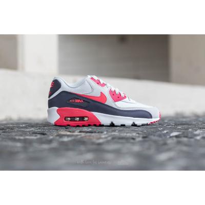 Nike Air Max 90 Mesh (GS) Pure Platinum/ Ember Glow-Purple Dynasty