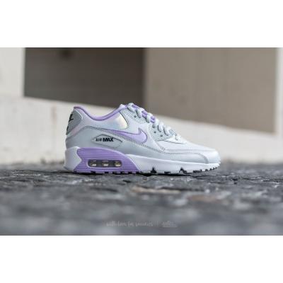Nike Air Max 90 SE Leather (GS) Pure Platinum/ Urban Lilac-Anthracite-White