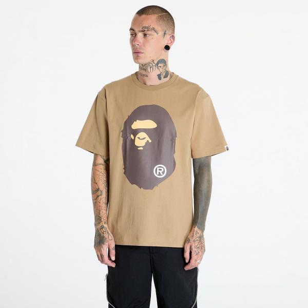 Tričko A BATHING APE Big Ape Head Tee Beige XXL