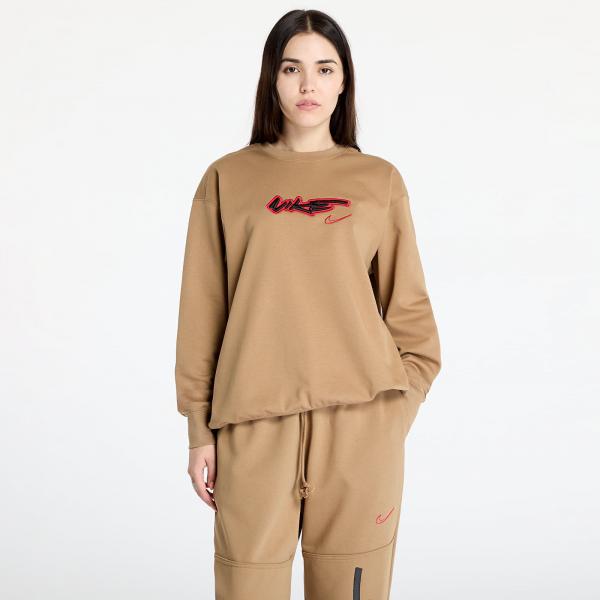 Mikina Nike Sportswear Breaking Women's Loose French Terry Top Driftwood XS