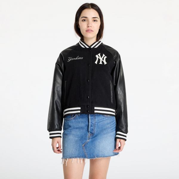Bunda New Era MLB Womens Varsity New York Yankees Black/ Off White L