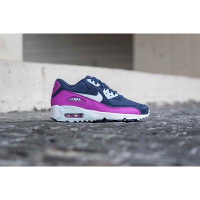 Nike Air Max 90 Mesh (GS) Mid Navy/ Blue Tint-Hyper Volt-White