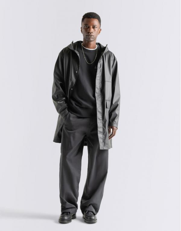 Herschel Supply Long Classic Rain Jacket Men's Black S