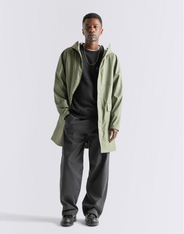 Herschel Supply Long Classic Rain Jacket Men's Four Leaf Clover L