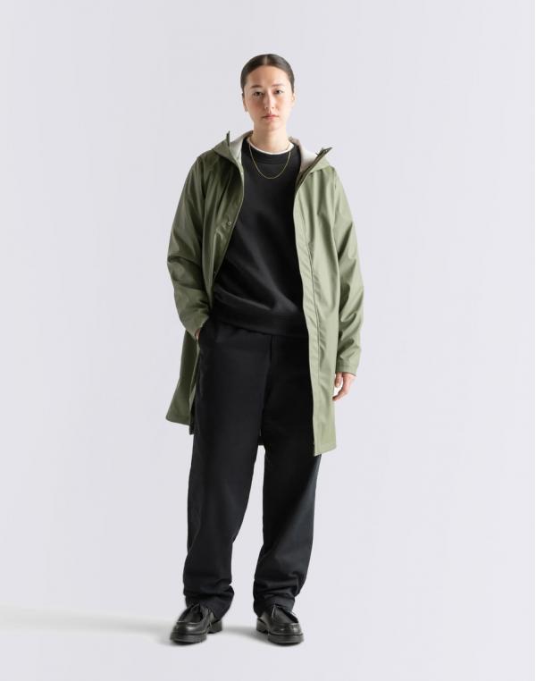 Herschel Supply Long Classic Rain Jacket Women's Four Leaf Clover XS