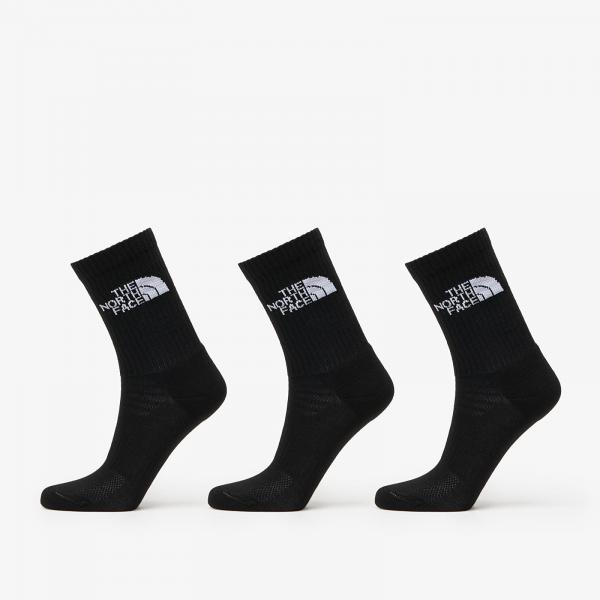 Ponožky The North Face Multi Sport Cush Crew Sock 3-Pack Tnf Black XS