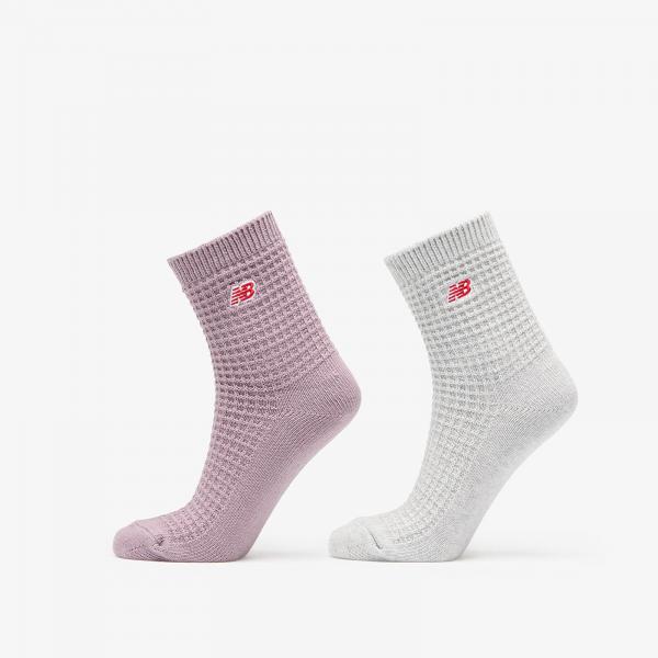 New Balance Waffle Knit Ankle Socks 2-Pack Multicolor M