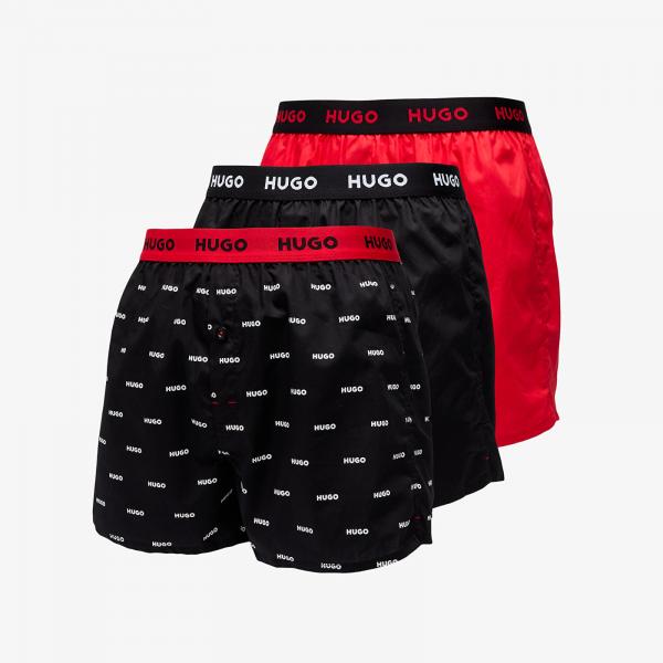 Trenky Hugo Boss Woven Boxer 3-Pack Multicolor M
