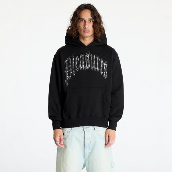 Mikina PLEASURES Twitch Studded Hoodie Black L