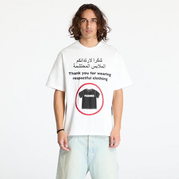 Tričko PLEASURES Respect Heavyweight T-Shirt White L